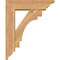 Ekena Millwork Merced Traditional Smooth Bracket w/ Offset Brace, Western Red Cedar, 5 1/2"W x 18"D x 22"H BKT0604X18X22MRC01SWR - alternate 2